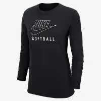 Nike Swoosh женская Softball Long-Sleeve футболка цвет черный