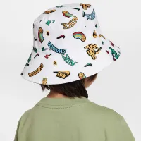 Nike UPF 40+ Futura Bucket Hat Little детские Hat цвет белый