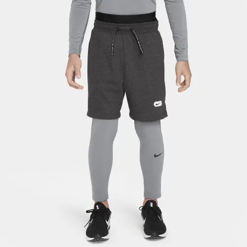 Nike Pro Dri-FIT Big дитячі (для хлопчиків) Tights колір сірий