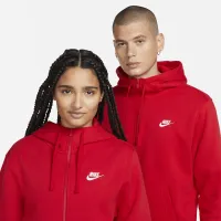 Nike Sportswear Club Fleece мужские Full-Zip Толстовка с капюшоном цвет красный