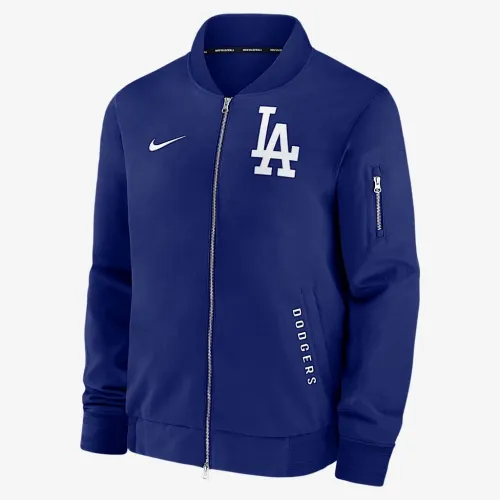 Los Angeles Dodgers Authentic Collection Dugout мужские Nike MLB Full-Zip Bomber Куртка синий