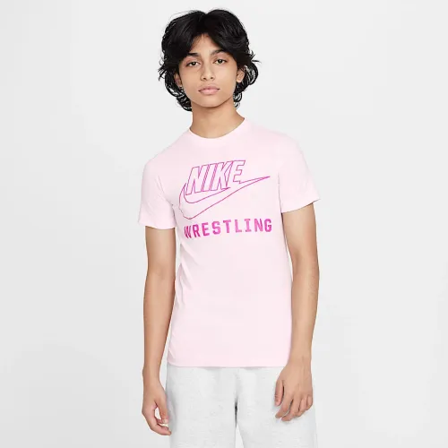 Nike Swoosh Big детские Wrestling футболка Pink