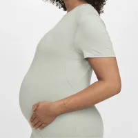 Nike (M) One жіноча Dri-FIT Slim-Fit Short-Sleeve Top (Maternity) колір зелений