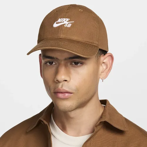Nike SB Club Unstructuколір червоний Skate Cap колір коричневий