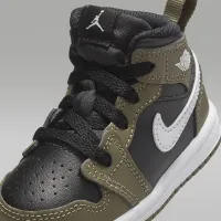 Nike Jordan 1 Mid Baby/Toddler Кросівки колір чорний