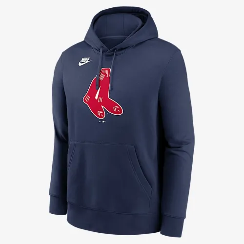 Boston колір червоний Sox Cooperstown Logo Club чоловічі Nike MLB Pullover Толстовка з капюшоном блакитний
