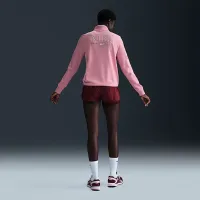 Nike Sportswear Club Fleece женская Mock-Neck 1/2-Zip Graphic Top Pink