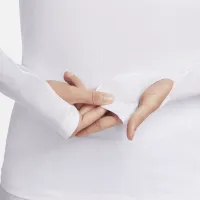 Nike Pro жіноча Long-Sleeve Top колір білий