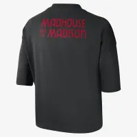 Chicago Bulls 2023/24 City Edition женская Nike NBA Courtside Boxy футболка цвет черный