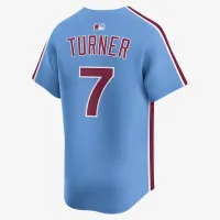 Trea Turner Philadelphia Phillies чоловічі Nike Dri-FIT ADV MLB Limited Jersey блакитний