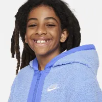 Nike Sportswear Club Fleece Big детские Full-Zip Winterized Толстовка с капюшоном синий