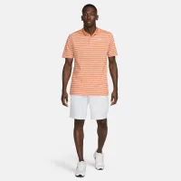 Nike Dri-FIT Victory мужские Striped для гольфа Polo Orange