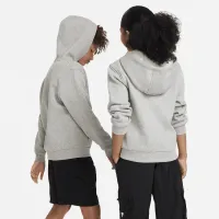 Nike Sportswear Club Fleece Big дитячі Full-Zip Толстовка з капюшоном колір сірий