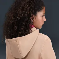 Nike Sportswear Club Fleece Big детские Full-Zip Толстовка с капюшоном цвет коричневый