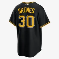 Paul Skenes Pittsburgh Pirates мужские Nike MLB Replica Jersey цвет черный