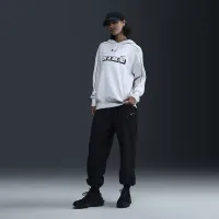 Nike Sportswear женская оверсайз Fleece Pullover Толстовка с капюшоном цвет коричневый