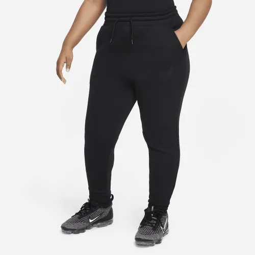 Nike Sportswear Tech Fleece Big дитячі (Girls') Joggers (Extended Size) колір чорний