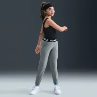 Nike Pro Fleece Big детские (Girls') Dri-FIT Joggers цвет серый