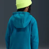 Nike Sportswear Club Fleece Big детские Pullover Толстовка с капюшоном синий