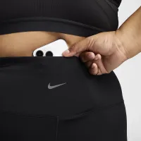 Nike One жіноча З високою талією Crop лосіни (великі розміри) колір чорний