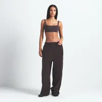 NikeSKIMS Matte Tricot женская Side-Snap Pants цвет коричневый