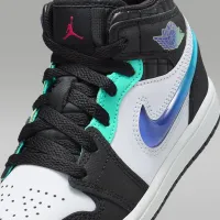 Nike Jordan 1 Mid SE Little дитячі Кросівки колір чорний