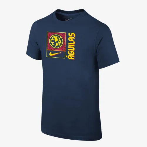 Club Америка Big детские (для мальчиков) Nike Soccer футболка синий