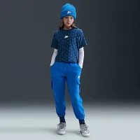 Nike x LEGO® Collection Girls' Cropped футболка блакитний