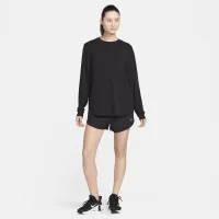 Nike One Relaxed женская Dri-FIT Long-Sleeve Top цвет черный
