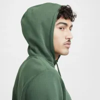 Nike Club Fleece чоловічі Pullover Толстовка з капюшоном колір зелений