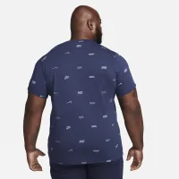 Nike Club чоловічі Allover Print футболка блакитний