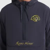 Los Angeles Rams Rivalries Collection Sideline Anorak чоловічі Nike NFL 1/2-Zip Hooded Куртка блакитний