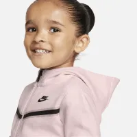 Nike Sportswear Tech Fleece Baby (12-24M) Zip Толстовка с капюшоном and Pants набор Pink