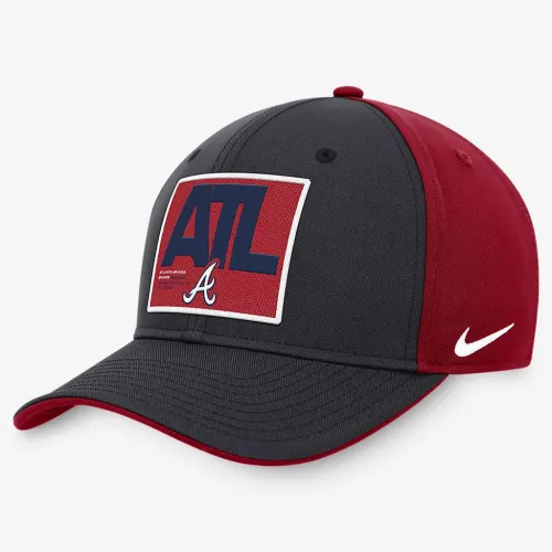 Atlanta Braves Classic99 Color Block мужские Nike MLB Adjustable Hat синий