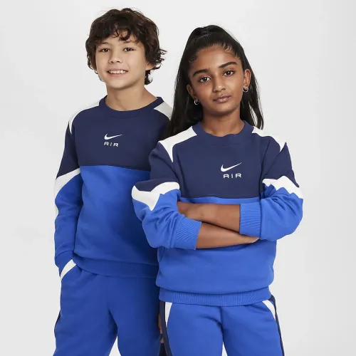Nike Air Big детские Crew-Neck свитшот синий