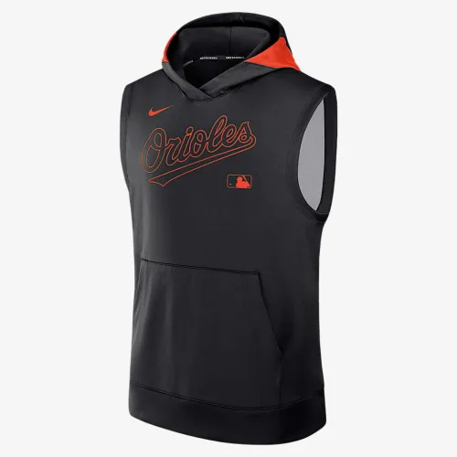Baltimore Orioles Authentic Collection Men’s Nike Dri-FIT MLB Sleeveless Pullover Толстовка з капюшоном колір чорний