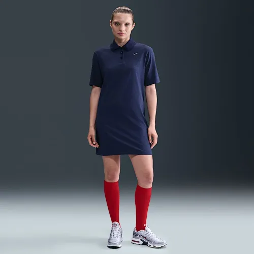 Nike Sportswear Essential женская Short-Sleeve Polo Костюм синий