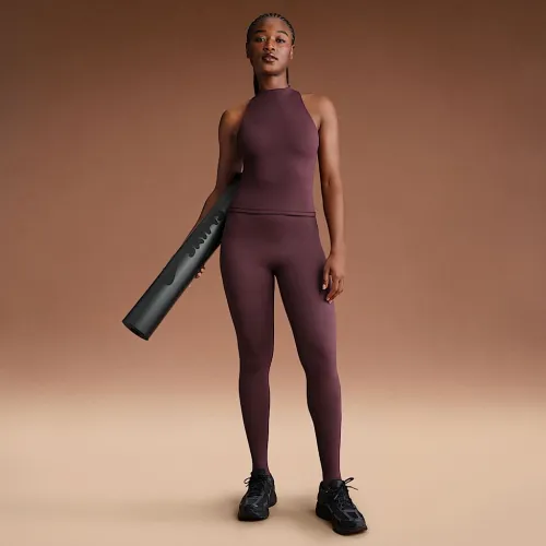 NikeSKIMS Matte жіноча З високою талією Footsie Grip лосіни колір червоний