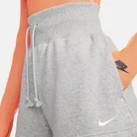Nike Sportswear Phoenix Fleece женская С высокой Талией Loose шорты цвет серый