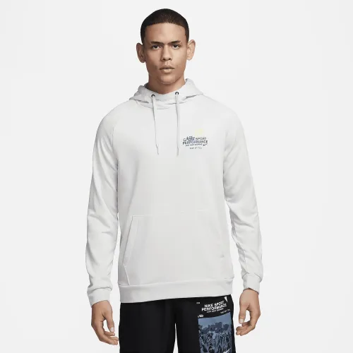 Nike чоловічі Dri-FIT Hooded Fitness Pullover колір сірий