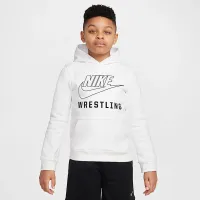 Nike Big дитячі Wrestling Pullover Толстовка з капюшоном колір білий