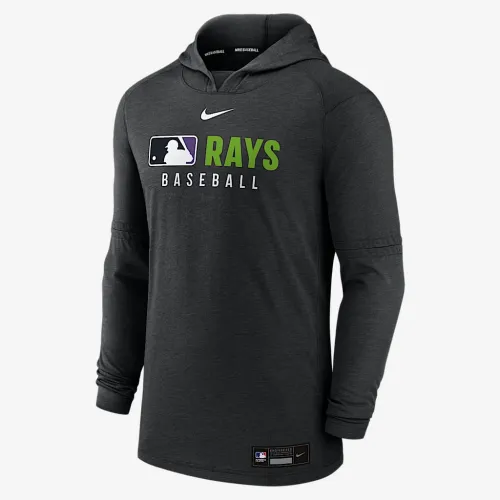 Tampa Bay Rays Authentic Collection чоловічі Nike Dri-FIT MLB Pullover Толстовка з капюшоном колір чорний