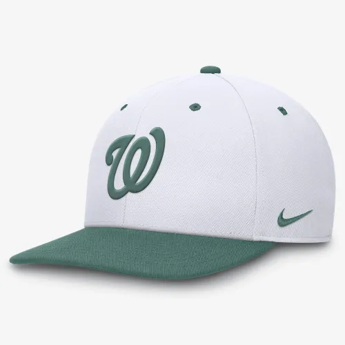 Washington Nationals Bicoastal 2-Tone Pro мужские Nike Dri-FIT MLB Adjustable Hat цвет белый