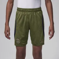 Nike Paris Saint-Germain Strike Fourth Big детские Jordan Dri-FIT Soccer шорты цвет зеленый