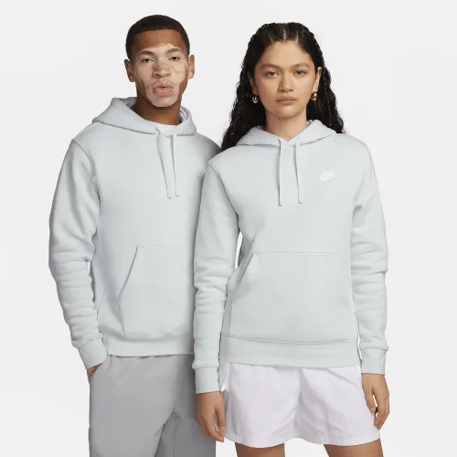 Nike Sportswear Club Fleece Pullover Толстовка с капюшоном цвет серый