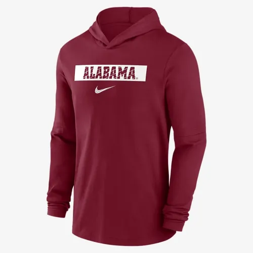 Alabama Crimson Tide Sideline чоловічі Nike Dri-FIT College Long-Sleeve Hooded Top колір червоний