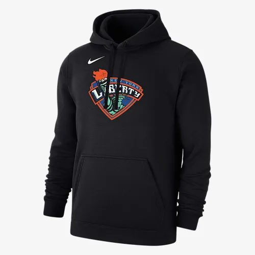 New York Liberty Club мужские Nike WNBA Fleece Pullover Толстовка с капюшоном цвет черный