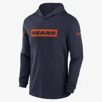 Chicago Bears Sideline чоловічі Nike Dri-FIT NFL Long-Sleeve Hooded Top блакитний