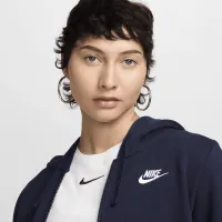 Nike Sportswear Club Fleece жіноча Full-Zip Толстовка з капюшоном блакитний