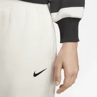 Nike Sportswear Phoenix Fleece женская оверсайз 3/4-Sleeve Striped Crop Polo цвет черный